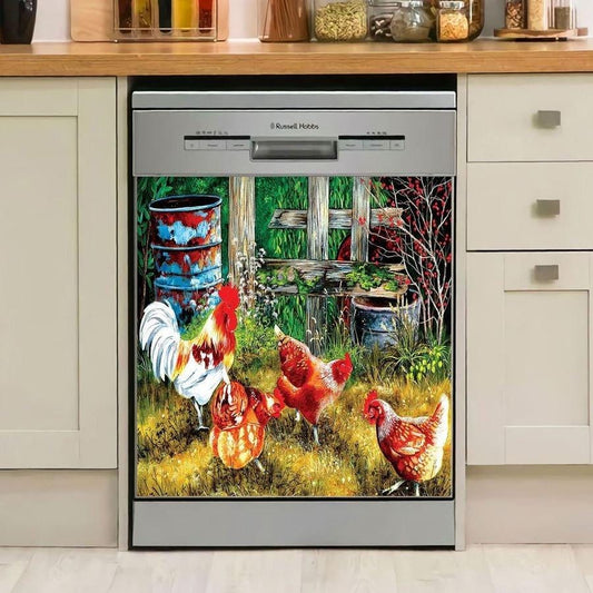 POULTRY FARMING NBN250497 MR17 N53 LTA00 DECOR KITCHEN DISHWASHER COVERVER