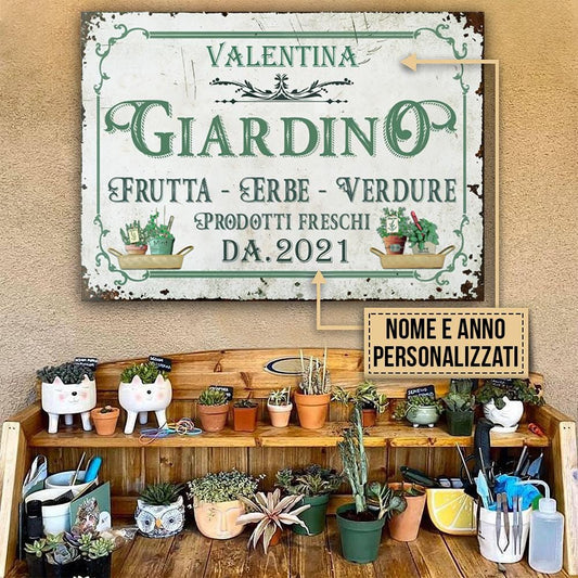 Segno di metallo personalizzato del giardino