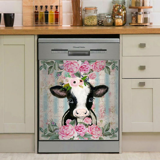 COW FARMER DECOR KITCHEN DISHWASHER COVER