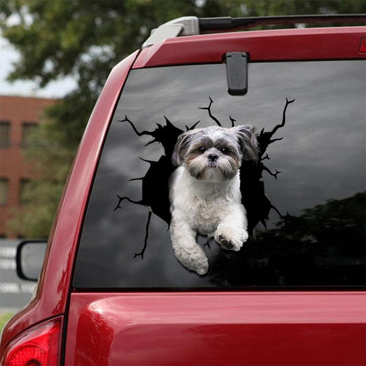 SHIH TZU CRACK STICKER 13