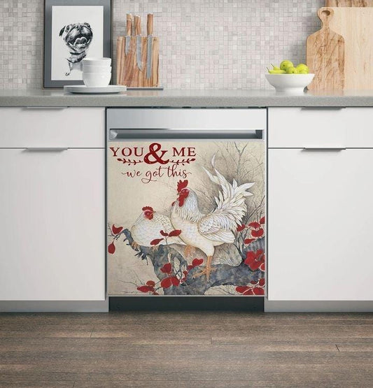 Rooster Kitchen decor Diswasher Cover 77