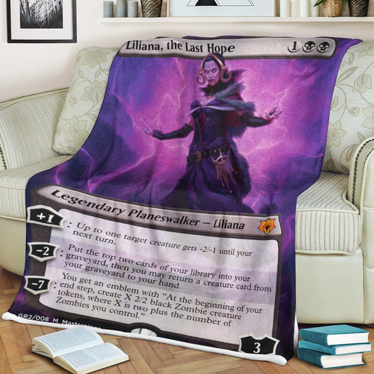 Game MTG Liliana, the Last Hope Custom Soft Blanket