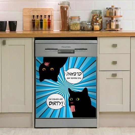 Black Cat Dishwasher Cover 9