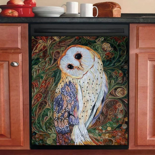 Owl Kitchen Decor Dishwasher Cover 19